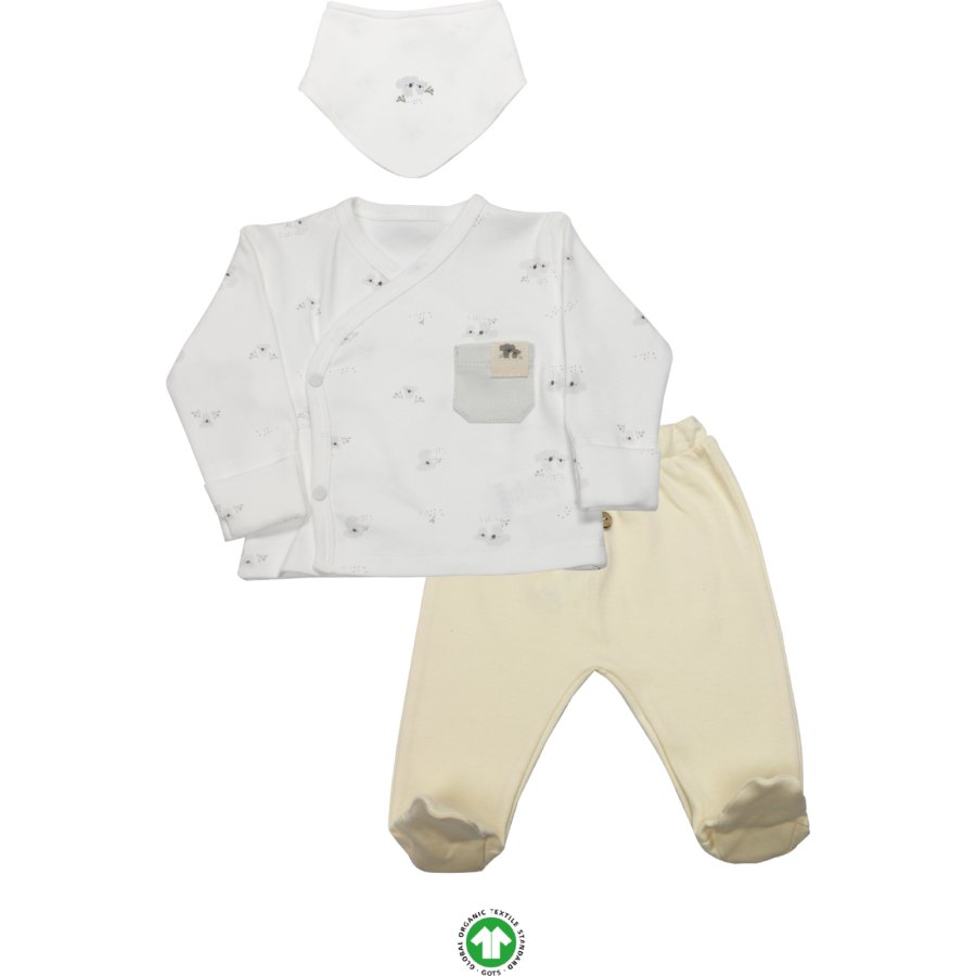 Bistyle 3Lü Zıbın Takım Lıttle Koala 13109 Gri