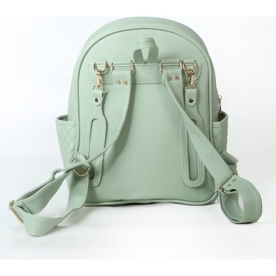 M&Y Dust Deri Anne Bebek Bakım Sırt Çantası, Yeşil