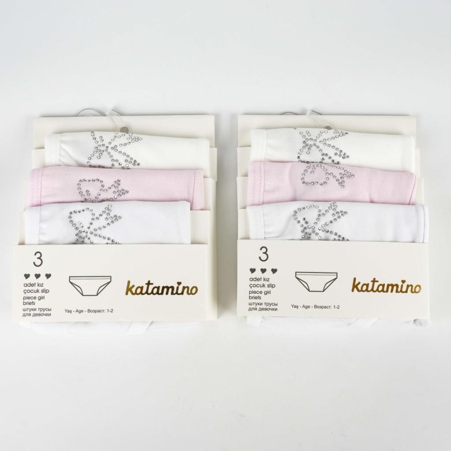 Katamino Linta Taş Baskılı 3'lü Slip, Asorti