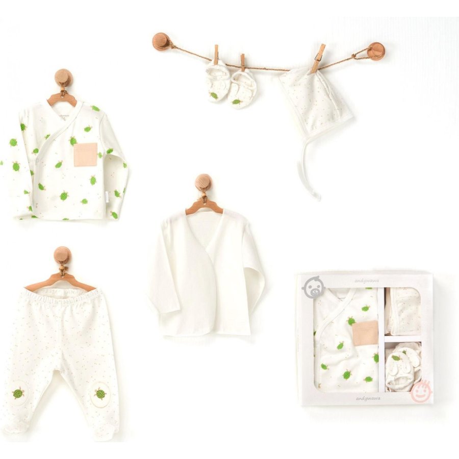 Andywawa Caretta In Patara Town 5'li Hastane Çıkış Seti, Ekru