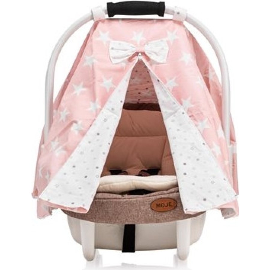 Moje Taşıma Koltuğu Ana Kucağı Örtüsü, Pembe, Yıldız