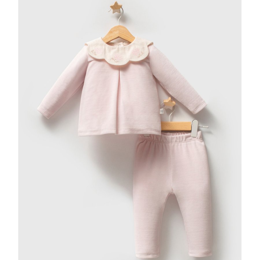 Tongs Baby Etamine 2'li Takım 5681 Pembe