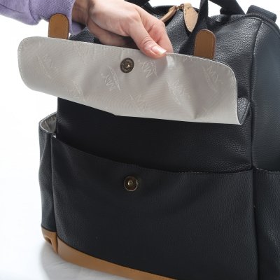 M&Y Holifera Deri Anne Bebek Bakım Çantası, Siyah