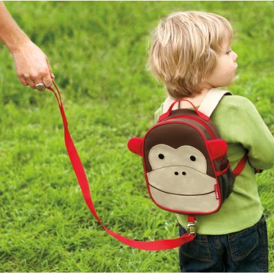 Skip Hop Zoo Emniyet Kemerli Sırt Çantası, Maymun