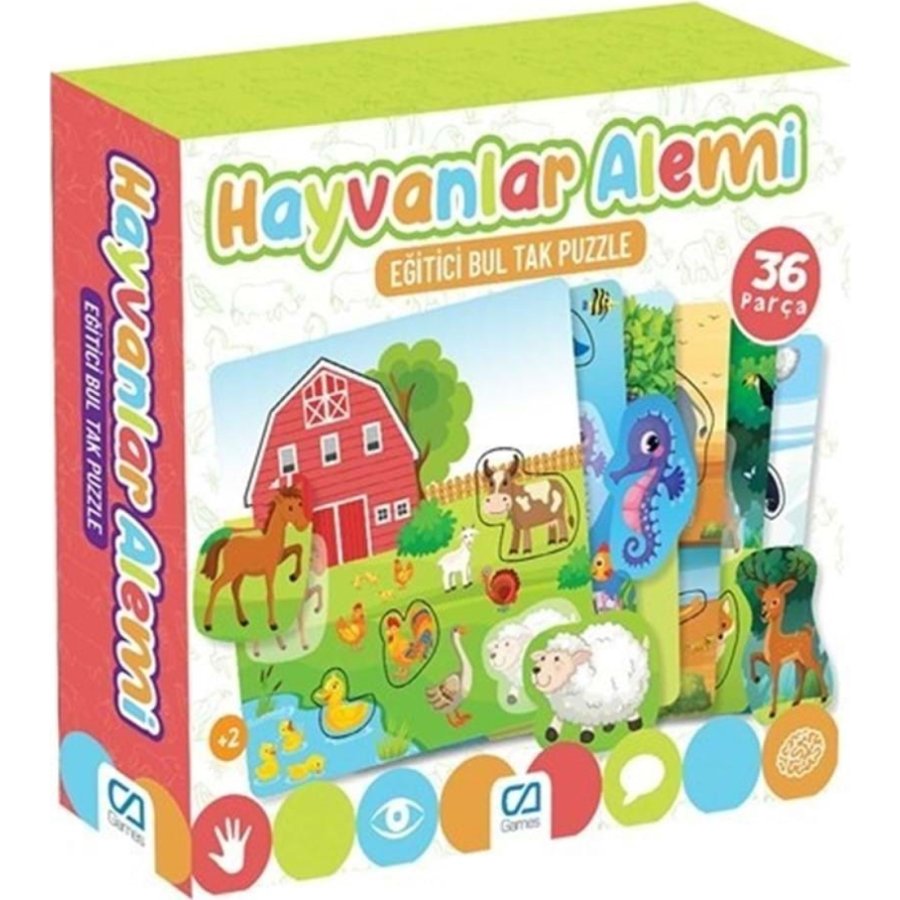Games Hayvanlar Alemi 36 Parça Puzzle