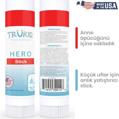 TruKid First Aid Hero Stick Cilt Deformasyon Onarıcı, 17 g