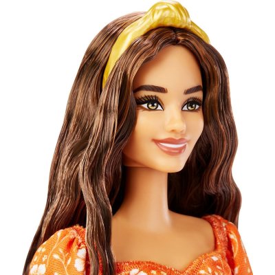 Barbie Büyüleyici Parti Bebekleri, Turuncu Çiçekli Elbise