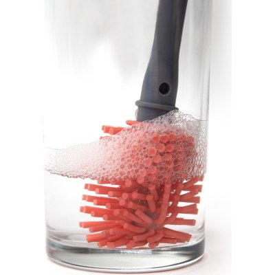 BabyJem Emzik ve Biberon Temizleme Fırçası, Pembe