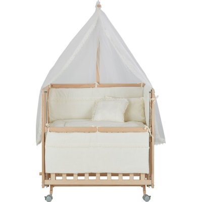 Baby Tech Extra Naturel Anne Yanı Beşik, 50x90, Krem