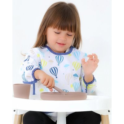 BabyJem Baskılı BLW Kollu Önlük 784 Balon Desen