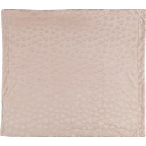 Bibaby Jakarlı Kalpli Flufly Bebek Battaniye, Büyük Boy, 90x108, Pembe