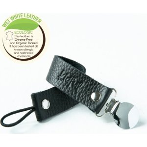 Kidful Bitkisel Boyalı Emzik Askısı, Koyu Gri