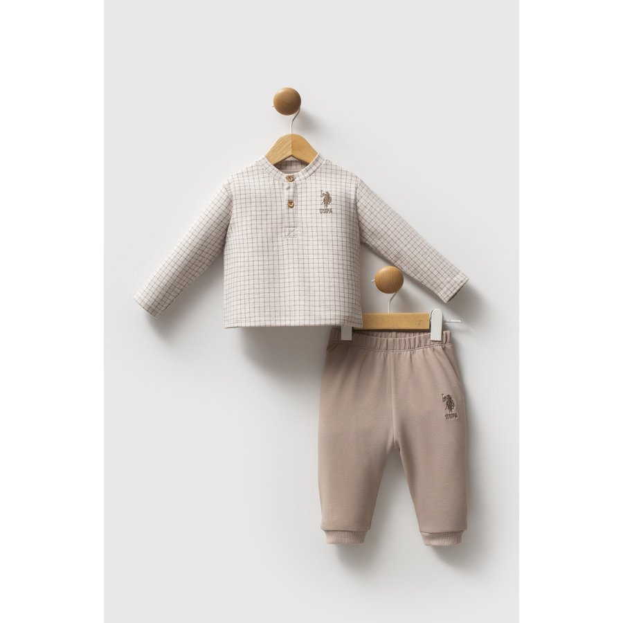 U.S. Polo Assn 2 li Takım USB2576 Bej Melanj