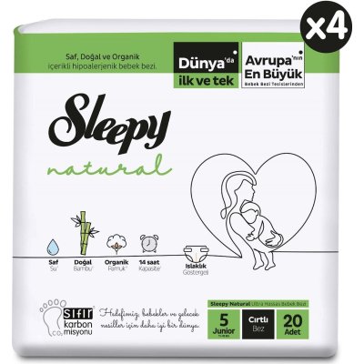 Sleepy Natural Bebek Bezi, 5 Numara, 80 Adet