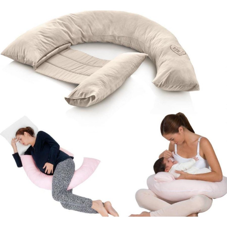 BabyJem Sırt Destekli Hamile ve Emzirme Yastığı, Ekru