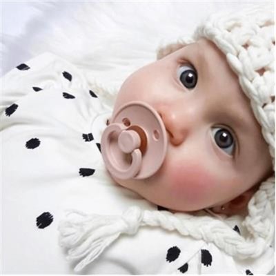 Bibs Colour Kauçuk Emzik, 6-18 Ay, Blush