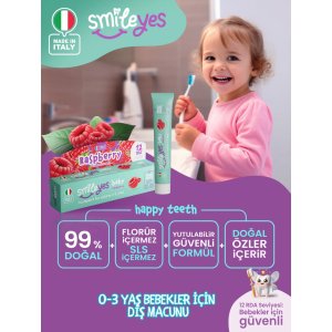 Smileyes Baby Diş Macunu 0-3 Yaş 30 ml Raspberry