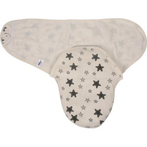 Sevi Bebe Organik Müslin Bebek Kundağı, Gri, Yıldız