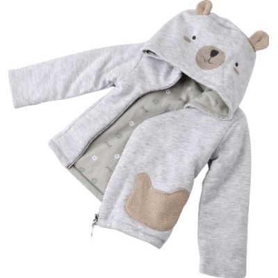 Bibaby Biorganic Hug Me Bear Elyaflı Hırka, Karmelanj