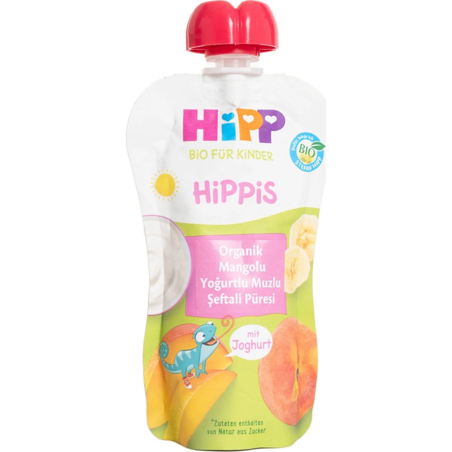 Hipp Organik Mangolu Yoğurtlu Muzlu Şeftali Püresi 100 Gr