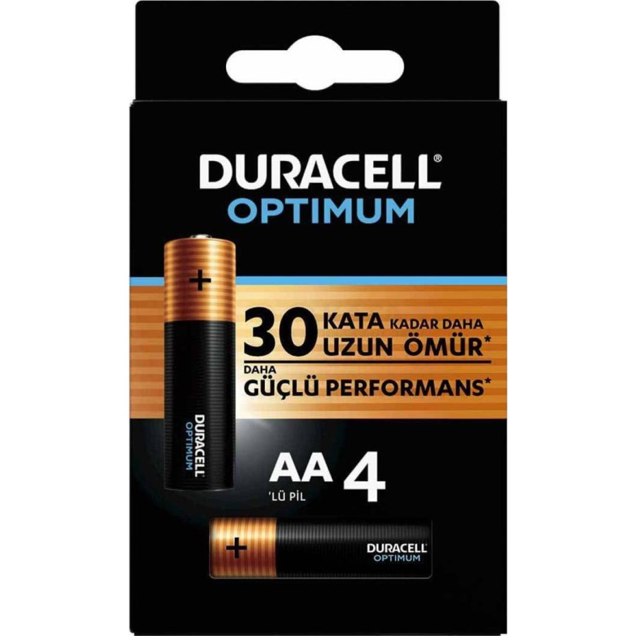 Duracell Optimum Kalem Pil, AA, 4'lü