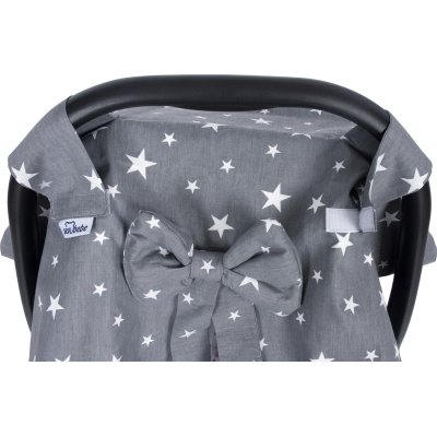 Sevi Bebe Fiyonklu Ana Kucağı Örtüsü, Gri, Yıldız