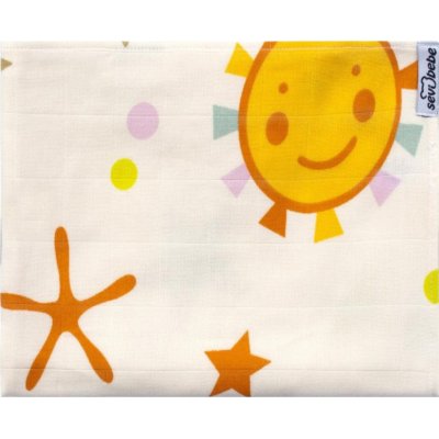 Sevi Bebe Organik Müslin Bebek Battaniye, 100x100, Uzay