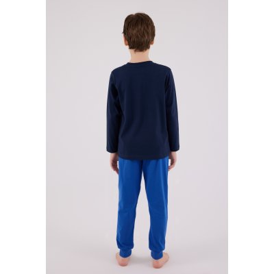 U.S. Polo Assn Uzun Kol Pijama Takım US2206-4 Lacivert