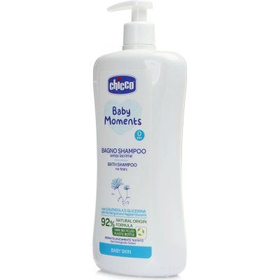 Chicco Baby Moments Doğal Göz Yakmayan Bebek Saç ve Vücut Şampuanı, 750 ml