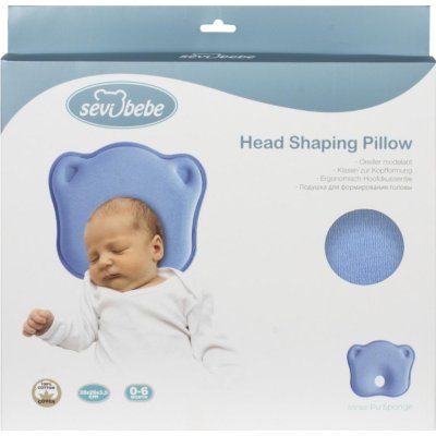 Sevi Bebe Düz Kafa Yastığı Kafa Şekillendirici Yastık, Gri