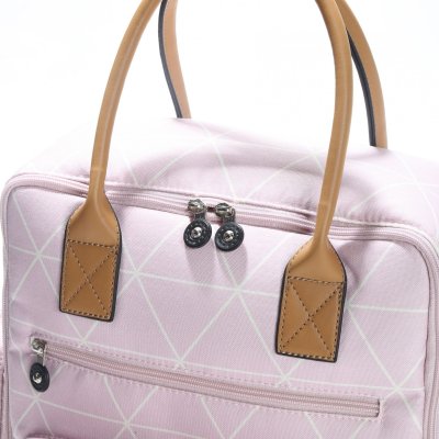 M&Y Eos Digital Anne Bebek Bakım Sırt Çantası, Gri, Toz Pembe