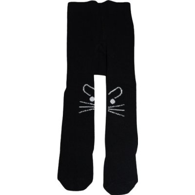 Bibaby Desenli Külotlu Çorap, Siyah, Kedi