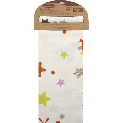 Sevi Bebe Organik Müslin Bebek Battaniyesi, 120x100, Uzay