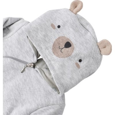 Bibaby Biorganic Hug Me Bear Elyaflı Hırka, Karmelanj