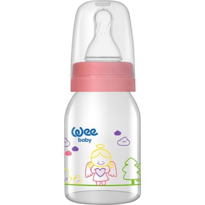 Wee Baby Kiraz Uçlu Cam Biberon, 125 ml