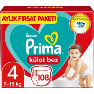 Prima Külot Bebek Bezi, 4 Beden, 108 Adet