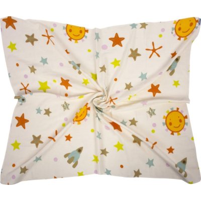 Sevi Bebe Organik Müslin Bebek Battaniye, 100x100, Uzay