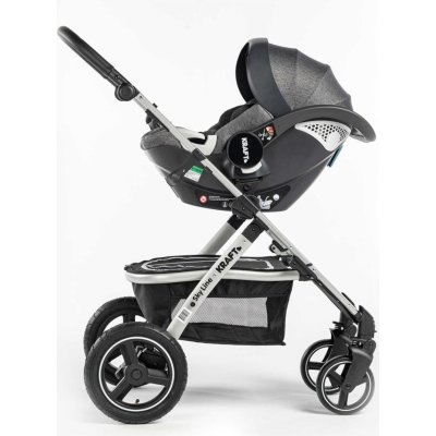 Kraft Sky Line Travel Sistem Bebek Arabası, Koyu Gri