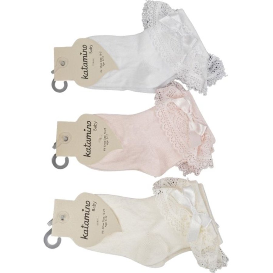 Katamino Lilya Aks Kız Bebek Soket Çorap K46304 Asorti