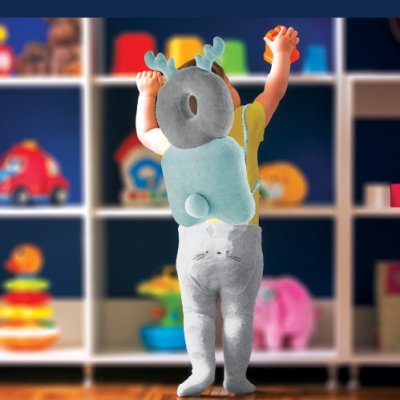 BabyJem Bebek Melek Kanadı Koruma Yastığı, Yeşil, Kadife