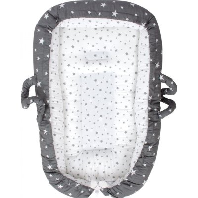Sevi Bebe Anne Yanı Bebek Reflü Yatağı, Gri, Yıldız