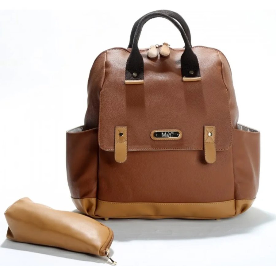 M&Y Holifera Deri Anne Bebek Bakım Sırt Çantası 7260 Taba