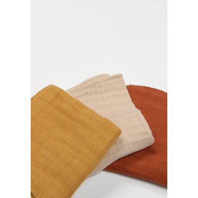 Bistyle 6'lı Müslin Mendil 20x20 cm 90106 Kiremit Bej Hardal