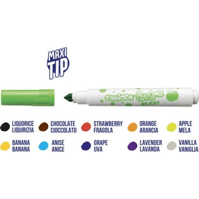 Carioca Kokulu Jumbo Keçeli Boya Kalemi, 10'lu