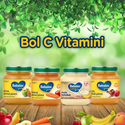 Bebelac Havuç Elma Püresi, 125 g