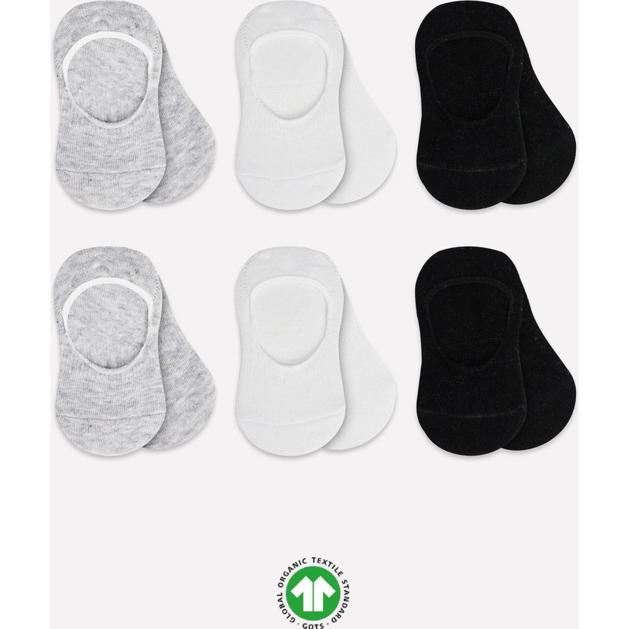 Bistyle Silikonlu Babet Soket Çorap, Gri, 6'lı