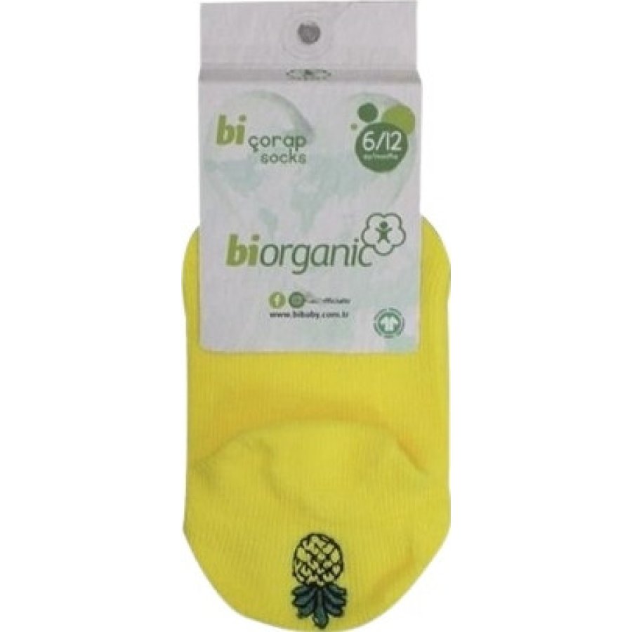 Bibaby Biorganic Sneakers Cute Çorap, Sarı
