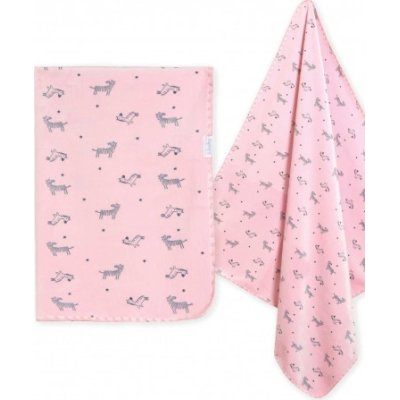 Bibaby Happy Zebra Land Fluffy Bebek Battaniye, Pembe