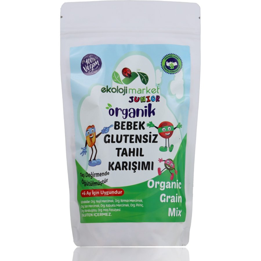 EM Junior Organik Bebek Glutensiz Tahıl Karışımı, 250 g