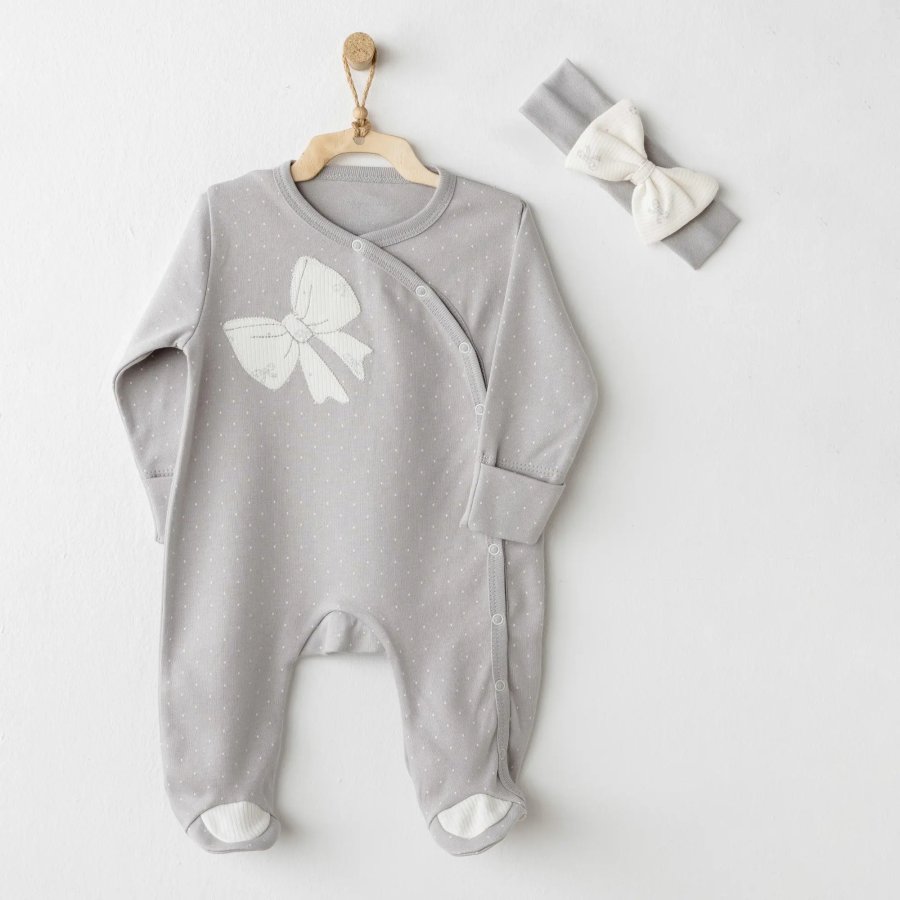 Andywawa AC26254 Baby Bow Bliss Tulum Takım Grey